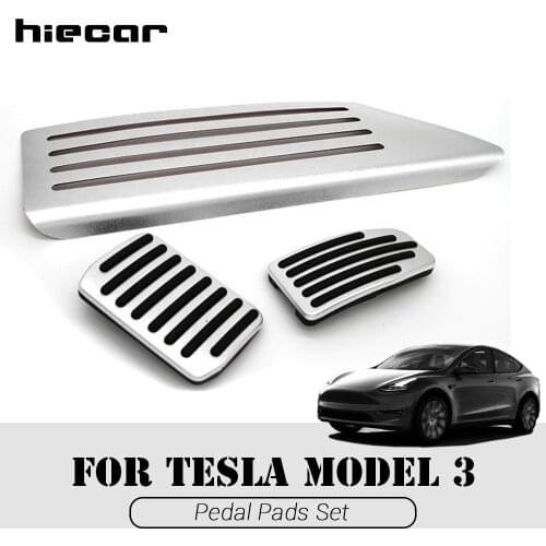 For 2017-2021 | Model 3 Y Tesla Pedal Set Car Acessories Stainless Steel Pads
