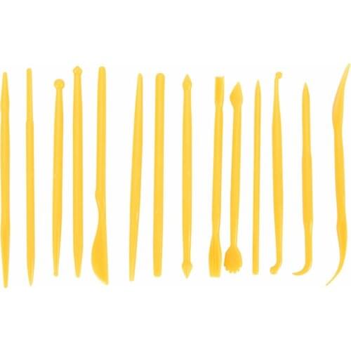 Plastic Clay Sculpting 14Pcs/Set Wax Carving Pottery Tools Carving Sculpture Shaper Polymer Modeling Clay Tools