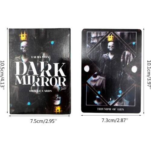 2020 Dark Mirror Oracle Cards 32 Cards Deck Tarot Family Party Board Game Astrology Divination Fate Tarot Cards