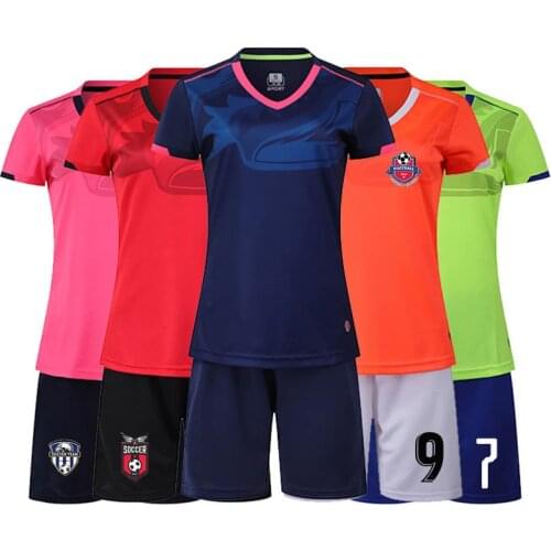 Womens Soccer Jersey Set Children Football Kit Clothes Women Kid Futbol Training Uniforms Sets Female Survetement Football Kits