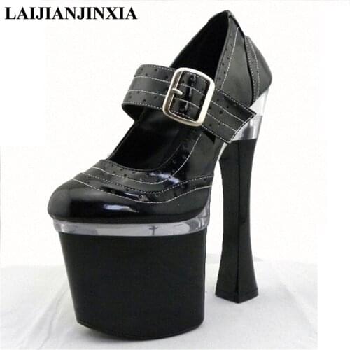 LAIJIANJINXIA Women's Shoes With A Glass Heel