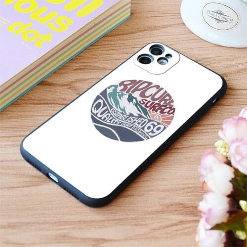 For iPhone Rip Curl Surf Vintage Print Soft Matt Apple iPhone Case 6 7 8 11 12 Plus Pro X XR XS MAX SE