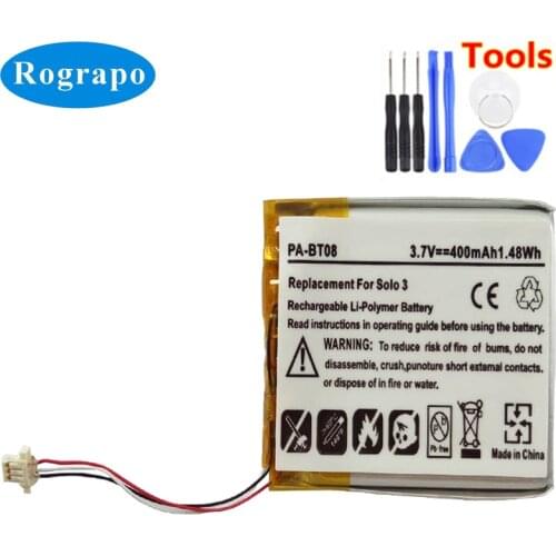 New AEC353535A Battery For Powerbeats PRO Accumulator Full 400mAh Li-Polymer Replacement Batterie 3-wire Plug+tools