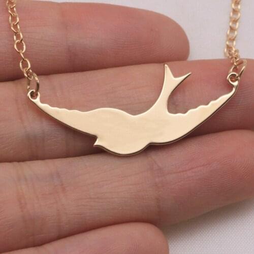 Flying Soaring Necklaces Swallow Charm Cute Bird Necklace Gift For Women Drop Shipping Accepted YP6025