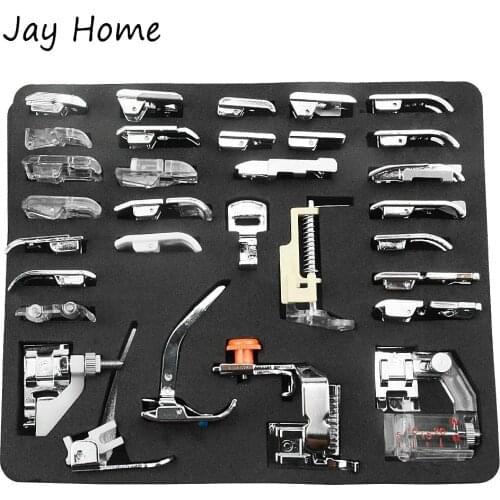 62/42/32 Pcs Professional Domestic Sewing Machine Presser Feet Set Sewing Machine Foot for Low Shank Sewing Machines