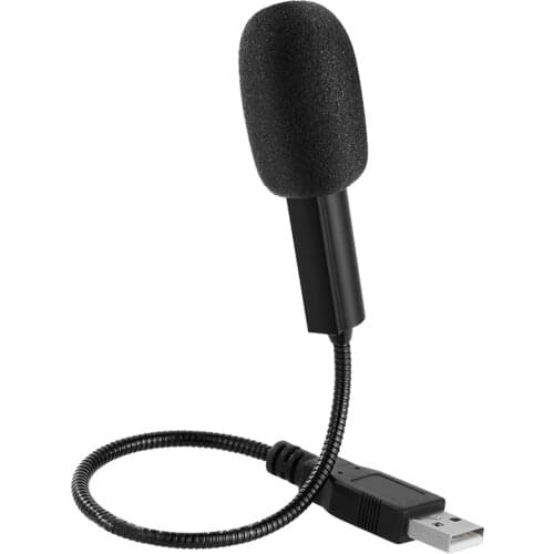 Wired Flexible Condenser Voice Recording System Laptop Computer USB Speakers Microphone Mini Studio Audio Mic