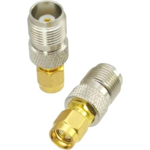 TNC female jack to SMA male plug RF coaxial adapter connector