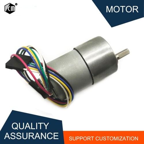 JGB37-3530B 12V DC Motor Gear Encoder 6-1600rpm Micro Motor Speed Measuring High Speed Electric Motor