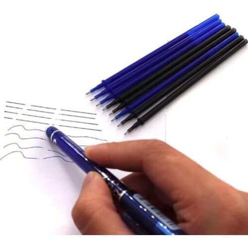 25pc/Set Erasable Refill Office Gel Pen Rod Magic Erasable Pen Refill 0.5mm Blue Black Ink School Stationery Writing Tool Refill