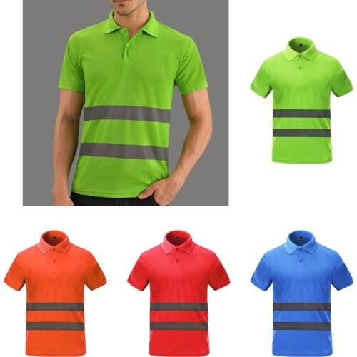Hi Vis T Shirt Reflective Safety Short Sleeve HIGH Visibility
