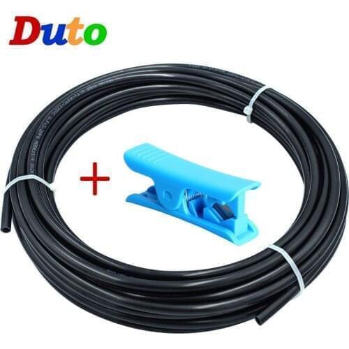 Free Shipping 10M 20M 1/4" PE Tube Irrigation misting cooling system Tubing Hose Pipe for RO Water Filter System Aquarium