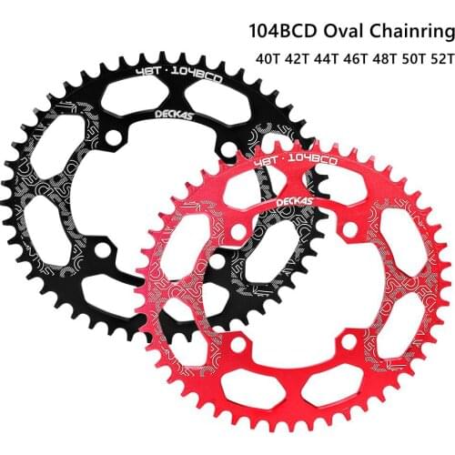 Bicycle Oval Sprocket 104BCD40T 42T 44T 46T 48T 50T 52T Mountain Bike Sprocket Suitable For M370 M410 M607 M780 IXF