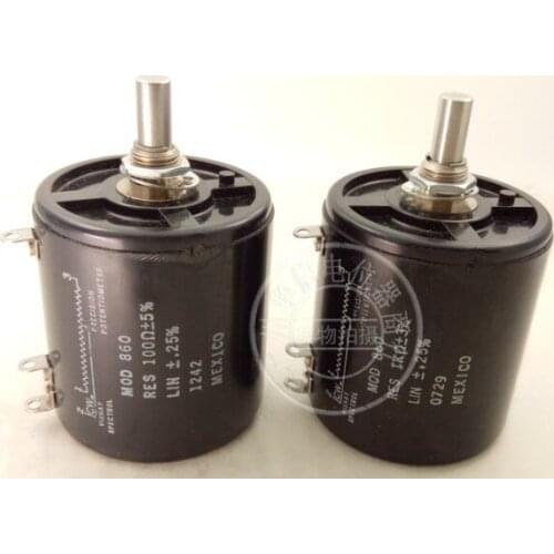 [YK] original VISHAY MEXICO MOD 860 MOD 860 1K 100ohm 20ohm 20R 100R 10 coil multicoil wire-wound potentiometer switch
