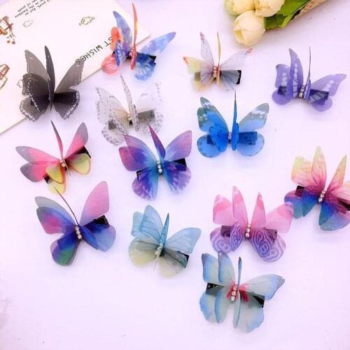 Colorful Butterfly Cartoon Hairpin Hair Clips Barrettes Headband Headwear Fashion Accessories High Q