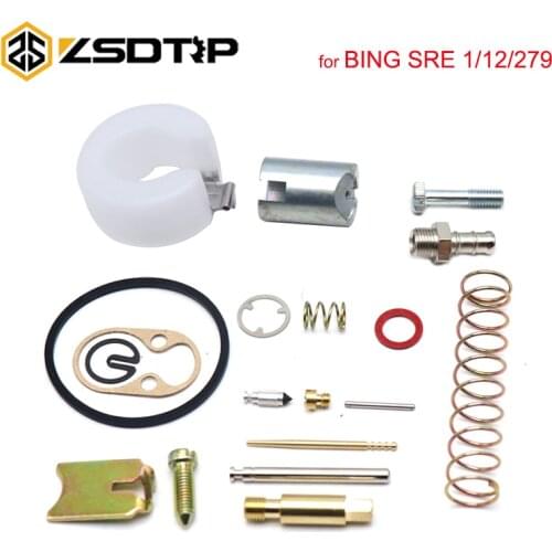 ZSDTRP Carburetor Puch 12MM Repair Kit for BING SRE 1/12/279 Motorcycle Spare Parts Jets