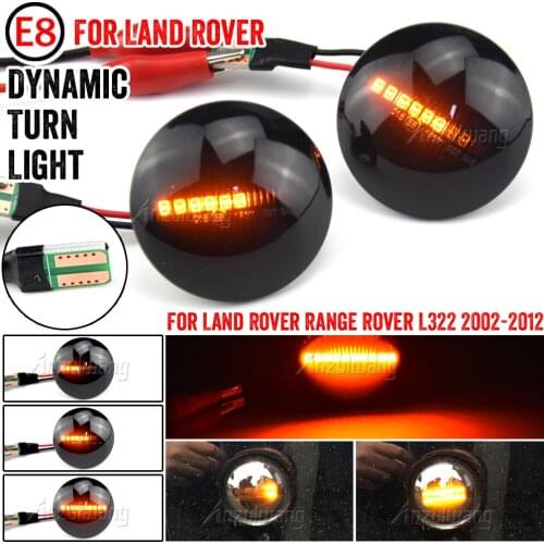 2X Led Dynamic Turn Signal Side Marker Light Sequential Blinker Light Side Repeater For Land Rover Range Rover L322 2002-2012