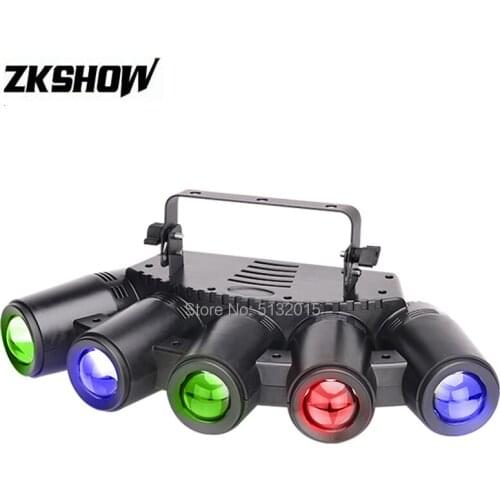 5*40W RGBW Full Color Mini LED Beam Wash Bar Light DMX Luce Dj Disco Party Event Hire Rent Pro Auto Sound Stage Lighting Effect