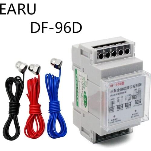 New DF-96D D Automatic Water Level Controller Switch 16A 220V Water Tank Liquid Level Detection Sensor Water Pump Controller