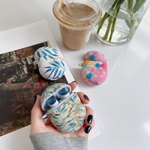 2021 New Earphone Case for Xiaomi MI Redmi AirDots3 pro Headphones Cover leaf Crystal stickers For Airdots 3 pro Charging Box