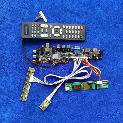Display signal digital DVB 1CCFL USB VGA AV for N141X7/N141XA/N141XB/N141XC LCD controller board kit 1024*768 30 Pin LVDS