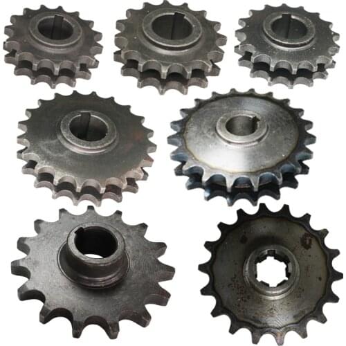 Electric tricycle motor chain gear crankset, 428 type double row gear, 530 type single row, 630 type gear teeth