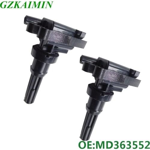 Set 2 pcs NEW IGNITION COIL OEM UF523 5C1424 C1431 MD363552 Fits For MITSUBISHI LANCER 2L C1431 UF523 2003-2004
