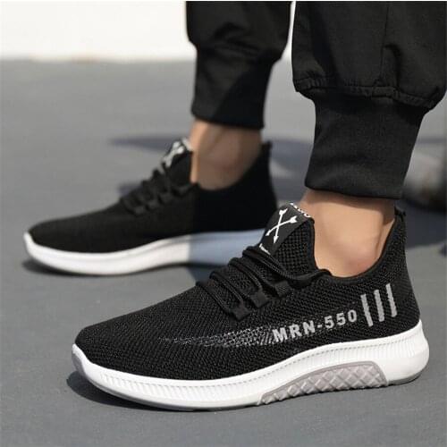 Fashion Men Sneakers Mesh Casual Shoes Lac-up Mens Shoes Lightweight Vulcanize Shoes Walking Sneakers Zapatillas Hombre Size 44