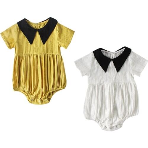 Summer New Born Baby Girls Boys Rompers Cotton Kids Overalls Toddler Casual Fashion 0-3Y Baby Clothing Toddler Baby Girl Rompers