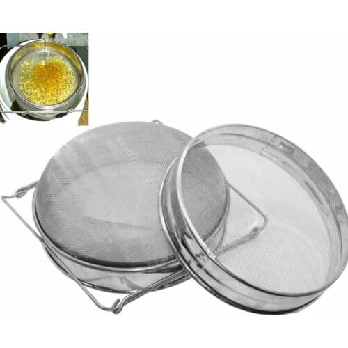 Reusable Honey Strainer Double Sieve Stainless Steel Beekeeping Equipment Straining Yogurt Strainer Practical Beekeeping Tools