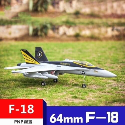 FMS 64mm F18 F-18 V2 Vigilantes Ducted Fan EDF Jet Grey Scale RC Airplane Modern Fighter Model Hobby Plane Aircraft Avion PNP