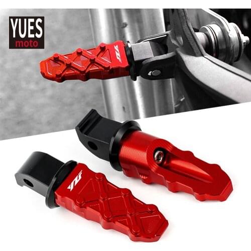 Motorcycle Accessories Aluminum Rear Foot Pegs Rests Passenger Footrests for Yamaha YZF R3 R25 R6 R1 Universal