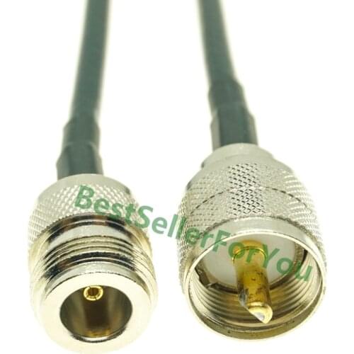 N Type Female To UHF PL259 PL-259 Male RF Pigtail Jumper RG58 Adapter Cable