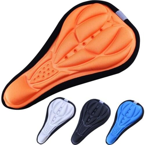 New Arrival Soft 3D Silicone Gel Cycling MTB Bicycle Saddle Road Mountain Bike Racing Saddle Seat Cover Cushion Ass Protector