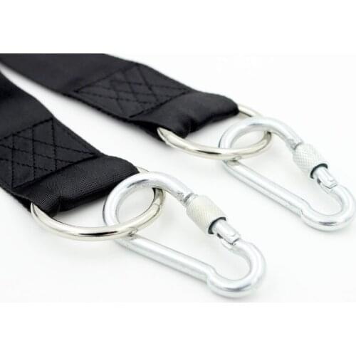 Tree Swing Hanging Kit Holds 1800lbs, Easy & Fast Swing Hanger Installation to Tree- 2 Strap & Snap Carabiner Hook