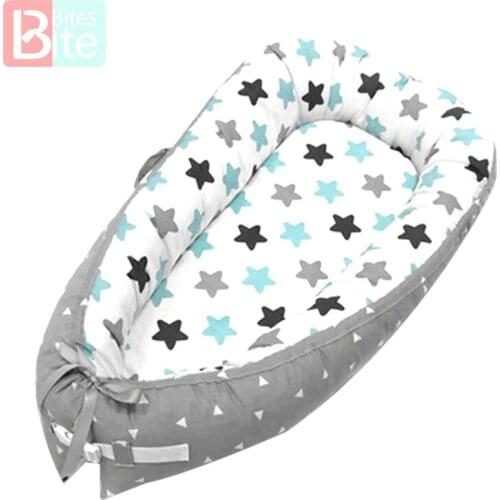 Baby Bed Baby Portable Crib Toddler Removable Baby Cribs Sleeping Bed Basket Bumpers Bumper Bed Safety Protection Non Detachable