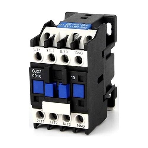 CJX2-0910 controle do motor ac contator AC-3 9a 3 p + nenhum polo 3 24V 36V 110V 220V 380V volts bobina