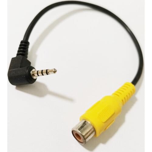 NCHTEK 4 Pole 2.5MM Stereo Jack Plug To RCA Female Adapter For GPS AV-in Converter Video Cable About 20CM/Free Shipping/4PCS