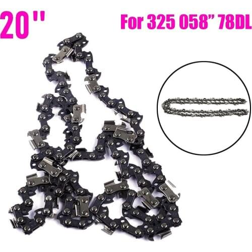 Replacement 20 Inch Metal Chainsaw Chain Fast Cutting Sharp Blade Spare Parts For HUSQVARNA 325 058 78DL Chainsaw Repair
