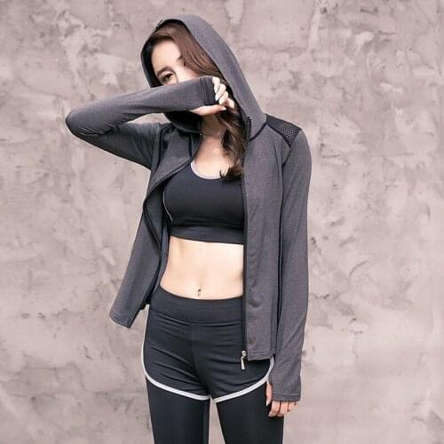 Womens Windpoof Sport Running Hooded Jacket Outdoor Cycling Bike Coat Quick Dry Sportswear Gym Fitness Yoga Shirt Track Jackets