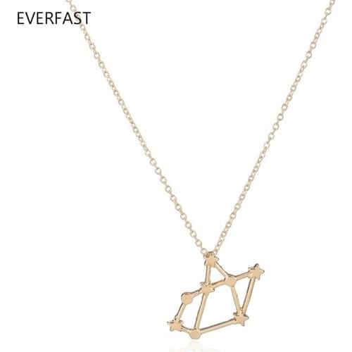 Everfast 1pc Sagittarius Zodiac Constellation Celestial Necklace Birth Signs Zodiac Horoscope Necklace Gift For Women Free Ship