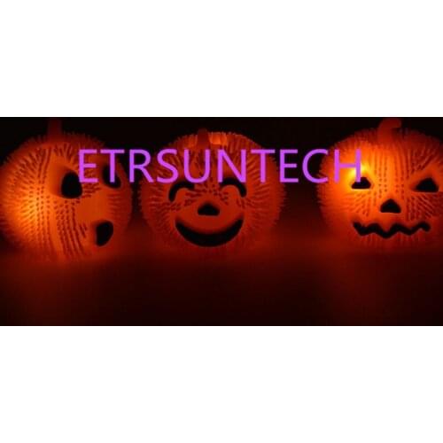 144pcs LED Gel Pumpkin Ball Halloween Props Party Decoration Glow In The Dark Pumpkin Ball Funny Toy For Kids
