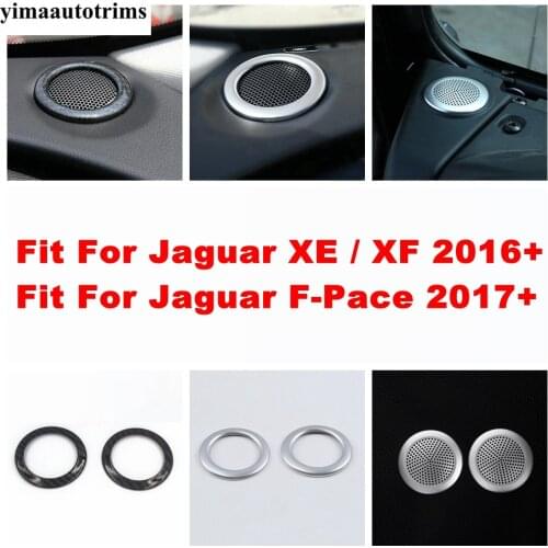 ABS / Metal Accessories Dashboard Audio Stereo Sound Speaker Ring Cover Trim For Jaguar XE / XF 2016 - 2019 / F-Pace 2017 - 2020