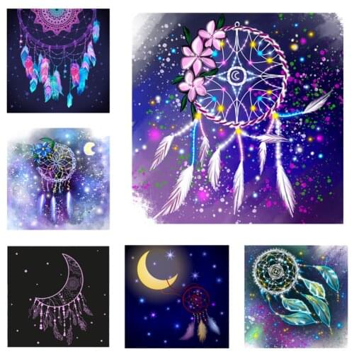 5D DIY Diamond Painting Starry sky Dreamcatcher Full Drill Diamond Embroidery Mosaic Picture Home Decor Wall Art Handmade Gift