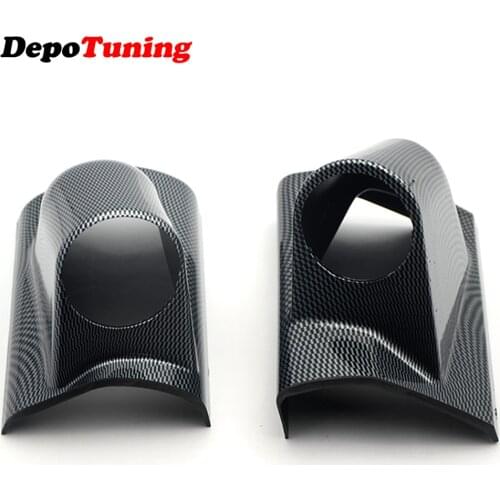 DepoTuning Carbon 2" 52mm Universal A-PILLAR Single Hole Dash Gauge Meter Pod Mount Holder For Left/Right Hand Drive