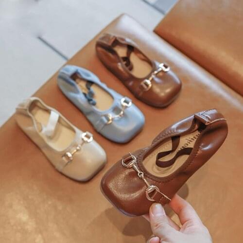 Kids Shoes Girls Shoes PU Leather Girls Dress Shoes Autumn Princess Shoes Mary Jane Flats Girls