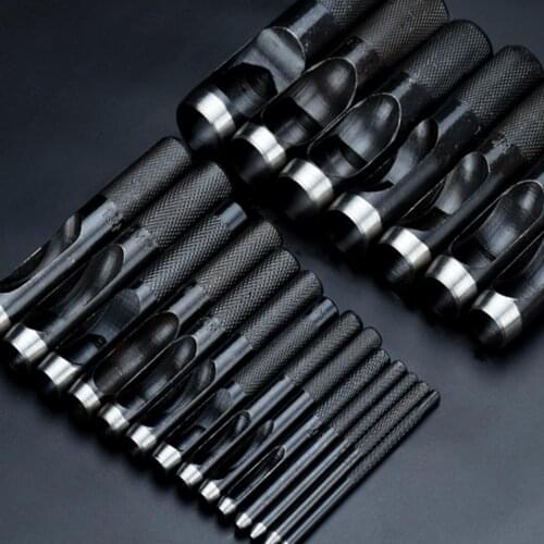 Sizes 1-20mm German-style Circular Leather Punch Craft Hole Tool Belts Trimming