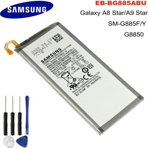 EB-BG885ABU for Samsung Galaxy A8 Star A9Star SM-G885F G8850 G885Y 3700mAh Orginal Samsung Replacement Phone Battery
