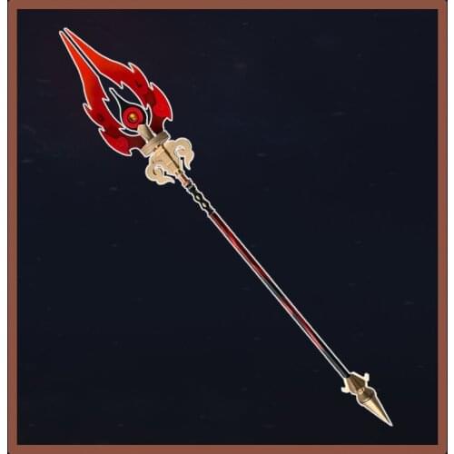 Game Genshin Impact Cosplay Staff Spear Props Zhongli Weapons Accessories for Hallween Carnival Christmas Fancy Party Event