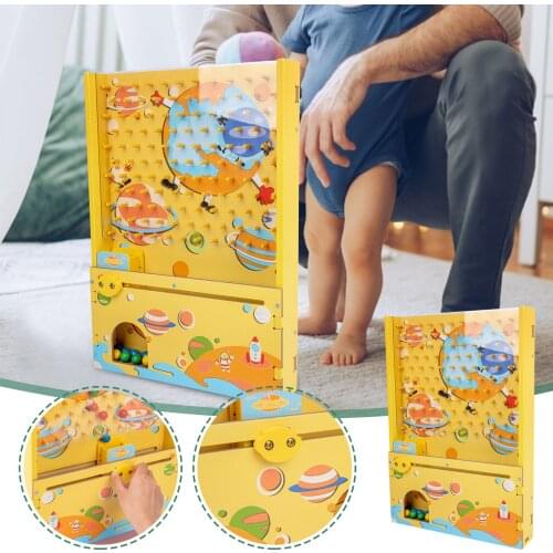 New Arrival Wooden Ball Catcher Quick Catch Bead Games Machine Hand-eye Coordination Educational Activity Toy Reaction Training