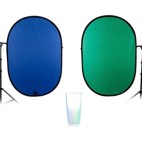 100*150CM 2 in 1 Photography Reflector Nylon Oval Collapsible Portable Photo Studio Light Reflector Photo Stuido Accessories
